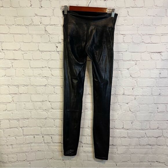 SPANX Women's Faux Leather Side Stripe Legging Black High Waisted 20187R Sz sma - Picture 4 of 8